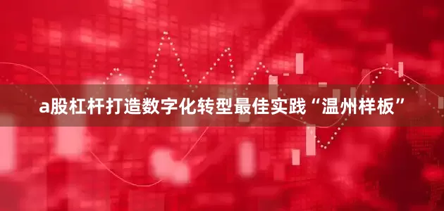 a股杠杆打造数字化转型最佳实践“温州样板”