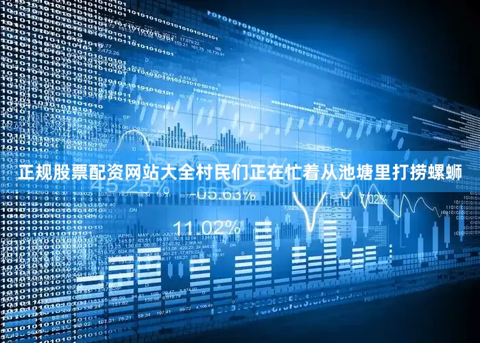 正规股票配资网站大全村民们正在忙着从池塘里打捞螺蛳